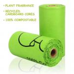 No Handle Biodegradable Compostable Bags Pet Poop PBAT Plastic Green Bags for sale