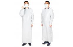 China PE Waterproof Back Coverall Non-sterile PE Isolation Gowns for Doctors supplier