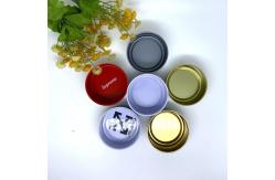 China Round Small Size Tinplate Container For Weed Packaging With Lids supplier