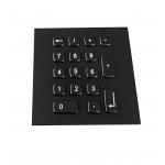 17 Keys Ip65 Rate Industrial Black Usb Metal Keypad With Custom Layout for sale