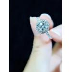 Vitamoss Moissanite diamond ring in white gold for engagement ring from factory for sale