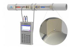 China PH301 Portable Ultrasonic Flow Meter Fast And Accurate Flow Measurement supplier