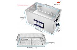 China US Plug Benchtop Ultrasonic Cleaner 0.8mm Shell 480W For PCB supplier