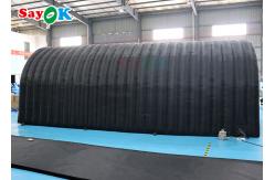 China 210D Oxford  Black Inflatable Tunnel Tent Multi Function For Activities Exhibitions supplier