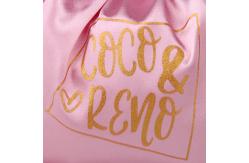 China Satin Hair Packaging Drawstring Silk Bags For Hair Extensions supplier