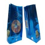 Custom Design Foil Coffee Bag With One Way Degassing Valve , Green / Black