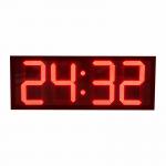 20 Inch Dip Type Led Digital Clock / Large Electronic Clock For Outdoor for sale