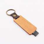 Wooden Leather Embossing Logo Gift USB Flash Drive 80MB/S European Standard for sale