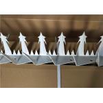 White Coated Large Size Wall Security Spikes , Metal Security Spikes On Fence for sale
