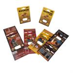 Custom Supplier Foldable Wrappers Cardboard Empty Snack Food Energy Coffee Powder Honey Sachet Packaging Display Paper B for sale