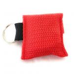 First Aid Rescue Disposable CPR Mask Keychain Bag With CPR Face Shield