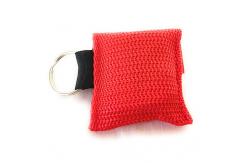 China First Aid Rescue Disposable CPR Mask Keychain Bag With CPR Face Shield supplier