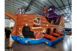 China Customized PVC Inflatable Octopus Pirate Ship Inflatable Obstacle Course supplier