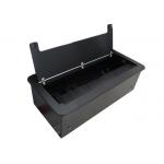 Black Brush Conference Table Power Box Aluminum Material  With HDMI And VGA