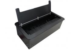 China Black Brush Conference Table Power Box Aluminum Material  With HDMI And VGA supplier