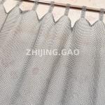 Ring Size 7mm Silver Color Tab Top Ring Mesh Curtain for sale