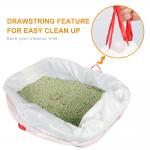 0.013-0.015mm Kitty Litter Box Liners , Large Drawstring Cat Litter Box Bags for sale