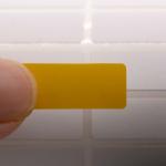 25mmx10mm High Temperature Adhesive Labels 1mil White Matte Polyimide Material