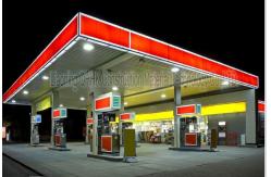 China Space Frame Steel Structure Fast Building Gas Petrol Station Construction supplier