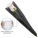 Eco Friendly Clear V Shaped Bopp Reusable Needle Perforated Fresh Cut Flower Wrapping Pot Sleeves Bags for sale