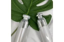 China Luxury Cosmetic Pump Bottle Double Wall 15ml ABS Small Containers With Clip supplier