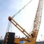 High Capacity 150ton Crawler Mounted Mobile Crane With 600 Liters Fuel Tank for sale