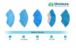 China Unimax Polyethylene PP CPE Shoes Cover supplier