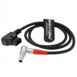 Zacuto Gratical Eye Viewfinder Follow Focus Cable Right Angle 2 Pin Male To D- Tap for sale
