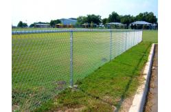 China 16Ga To 8Ga 60mm Heavy Duty Steel Chain Link Fence Electro Galvanized supplier