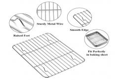 China Welded Smooth Surface Customized SS316 Baking Wire Rack For Grill Pan supplier