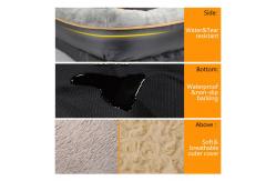 China 38in Large Memory Foam Dog Bed 8in Cooled Therapeutic Dog Bed supplier