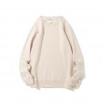 Winter Fleece Oversized Pullover Hoodie Sweatshirt Custom Logo Unisex Plain Crew Neck for sale