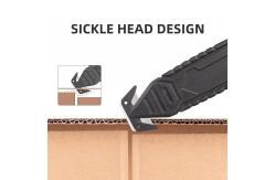 China Plastic Handle Material Safely Compact 15g Box Carton Opener Cutter with Hidden Blade supplier