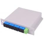 8 Way FTTH Distribution Box 1 * 8 Insertion Type Fiber Optic PLC Fiber Optic Splitter for sale