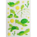 3D Dimensional Baby Scrapbook Stickers , Green Turtle Small Animal Stickers for sale