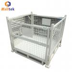 Customized Zinc Plated Metal Pallet Container For Factory Warehouse for sale