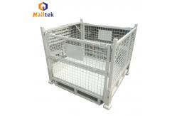 China Customized Zinc Plated Metal Pallet Container For Factory Warehouse supplier