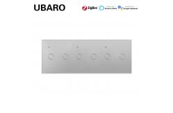 China Wireless Smart Zigbee Wall Switch Zigbee Hubs Zigbee Wireless Switch 6 Gang supplier