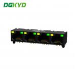 DGKYD561488JB1A1DY1027 Female Rj45 Connector With Light All Plastic Without Transformer Network Interface for sale