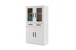 China 2 Glass Sliding Door Steel File Cabinet Metal Storage Cupboard supplier