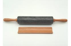 China Smooth Surface Stone Rolling Pin , Noodle Rolling Pin  Hand Burnishing supplier