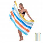 Custom Suede Microfiber Beach Towel Sand Free Quick Dry for sale