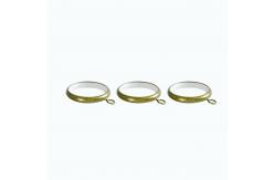 China Classical Design Antique Brass Plastic Engraved Curtain Headers With Twisted Curtain Rod Set supplier