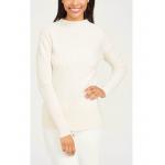 WOMEN'S 70% wool/30% cashmere KNITTED RIB SWEATER for sale