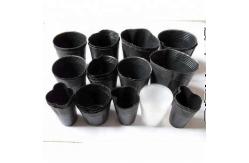 China HQ Nutrition PE 1L Propagation Black Nursery Pots With Drainage Holes supplier