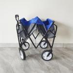 Outdoor Camping Cart 8 Inch Wheels Folding Wagon Stroller Collapsible Service Cart