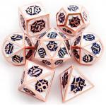 Spider -Man Solid Metal Polyhedral Dice Set DND RPG Luxury Style
