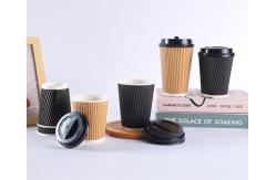 China Custom Printed Paper Coffee Cups 7Oz 16Oz Disposable supplier