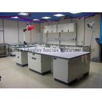 Durable School Lab Benches Work Table 1.0mm Steel Cabinets With PP Handle for sale