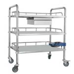 Stainless Steel Medical Device Cart Detachable Medical Cart Multifunctional for sale